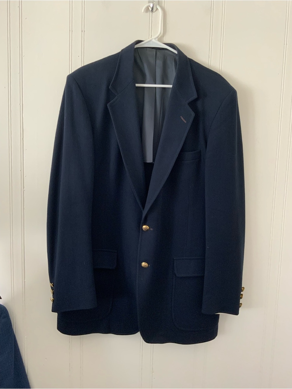 Arnie Navy Blazer with Gold Buttons